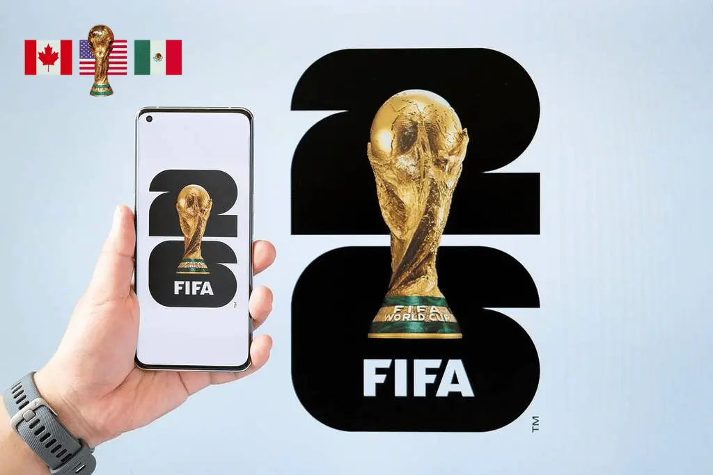 Imagen de una casa de apuestas de Mundial en un celular